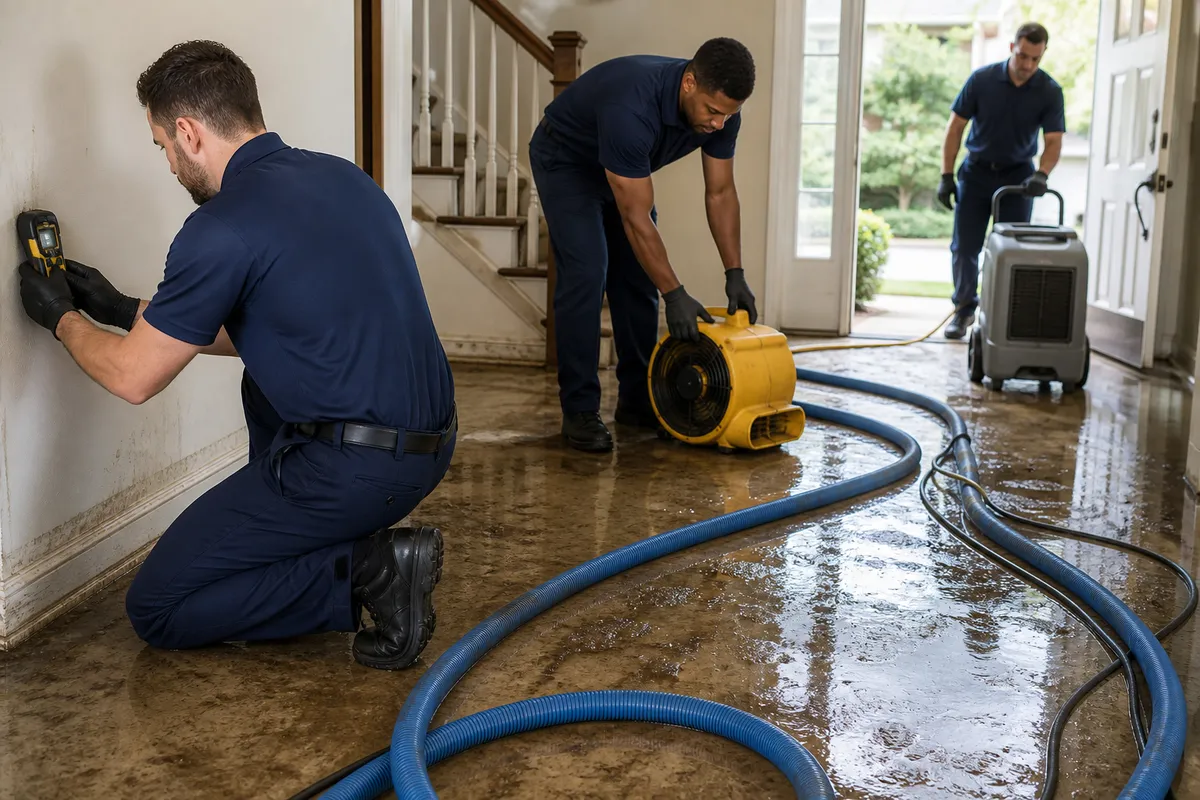 Floodline Restoration Co. of Atlanta crew at work in Atlanta, GA